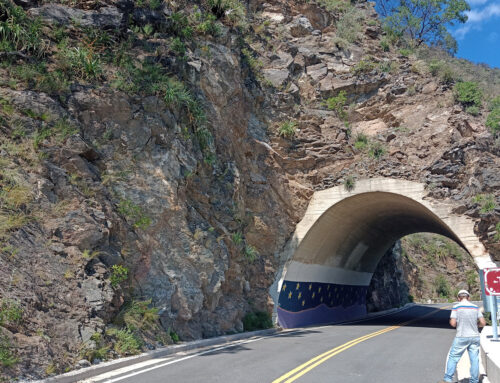 Saneamiento de taludes rocosos en Camino de Los Túneles